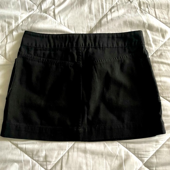 Black denim mini skirt - Picture 2 of 2